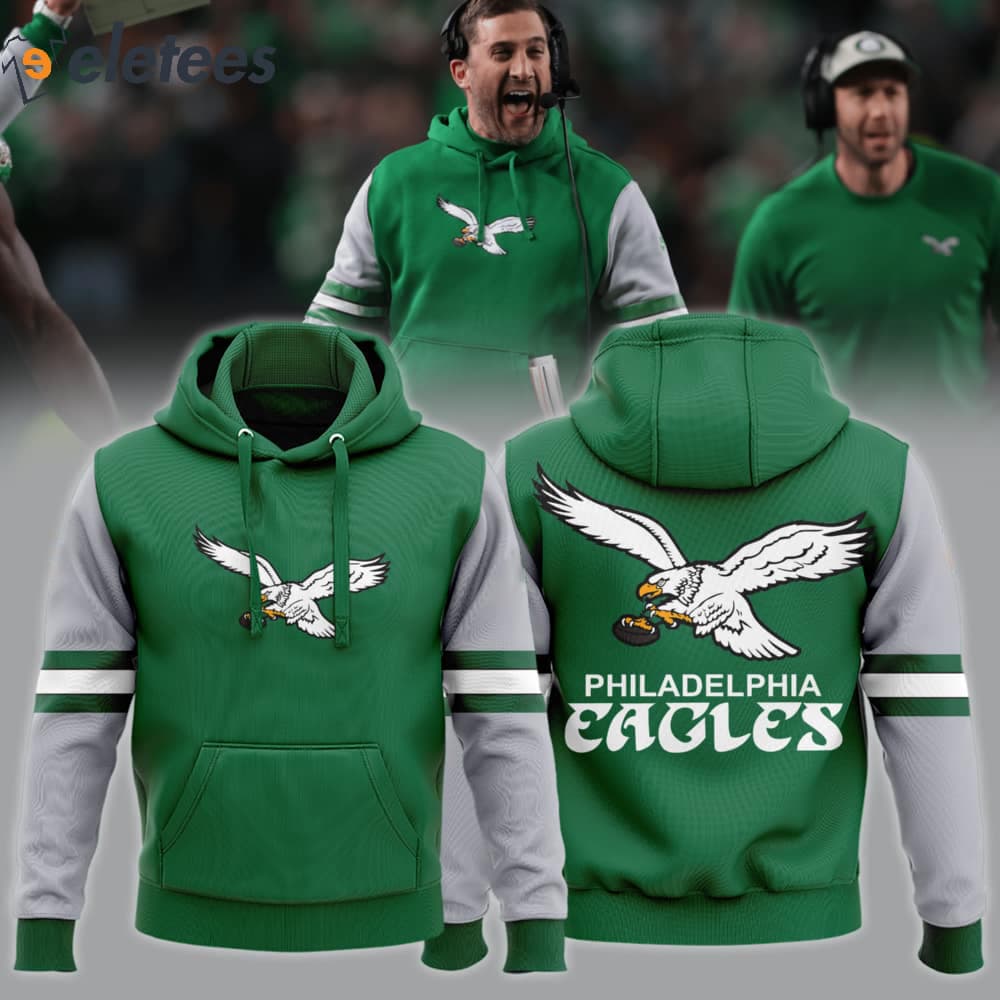 Coach Nicholas John Sirianni Kelly Green Eagles Hoodie