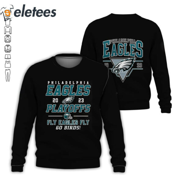 Eagles 2023 Playoffs Fly Eagles Fly Go Birds Hoodie