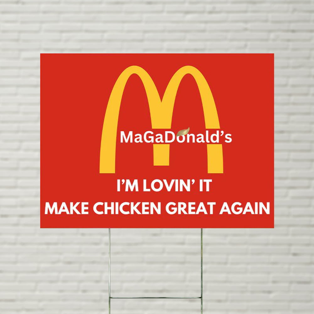 Trump McDonald's MaGaDonald's I'm Lovin' It Make Chicken Great Again