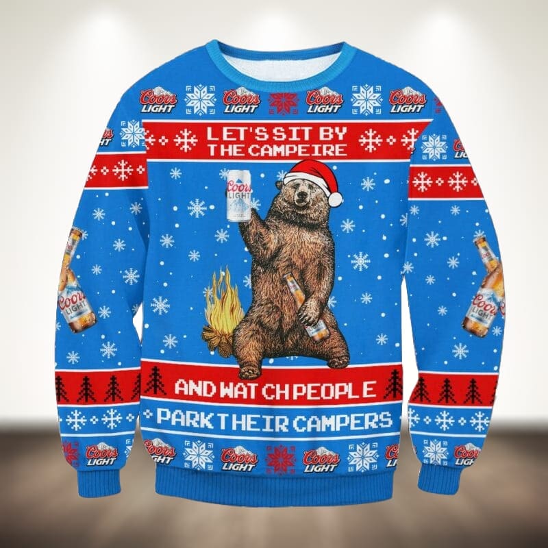 Coors Light Bear Christmas Ugly Sweater