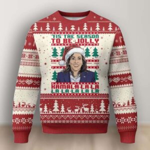 Tis The Season To Be Jolly La La Kamala Ugly Christmas Sweater